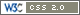 Logo W3C CSS 2.0
